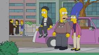 Die Simpsons – (v.l.n.r.) Bart; Homer; Marge