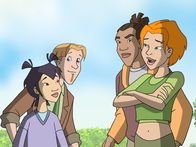 Adventurers - Mission Zeitreise – L-R: Kikko, Nevin, Paul & Fire