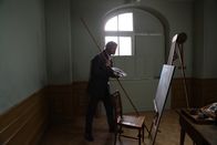 Terra X: Giganten der Kunst – Caspar David Friedrich nutzte einen sogenannten Malstab, damit er die feinen Farbnuancierungen auf seinen Bildern nicht verwischte.