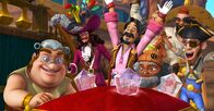 Peter Pan - Neue Abenteuer – Mit Hilfe des Tukans, der am liebsten mit der Feder auf Captain Hooks Hut kuschelt, haben die Piraten schon drei der sieben Diamanten gefunden.