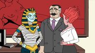 Ugly Americans – v.li.: Francis Grimes‘ Mutter, Francis, Callie