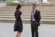 Colony – COLONY -- "Somewhere Out there" Episode 202 -- Pictured: (l-r) Sarah Wayne Callies as Katie Bowman, Adrian Pasdar as Nolan -- (Photo by: Jack ZemanUSA Network)