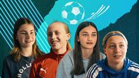 Kicken wie ein Mädchen – Liv, Pauline, Eriona und Chayenne (von links nach rechts) haben einen Traum: Sie wollen Profifußballerinnen werden