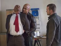 Navy CIS: L.A. – (v.li.) Derek Webster (ATF Agent John Stone), LL Cool J (Special Agent Sam Hanna), Chris O'Donnell (Special Agent G. Callen).