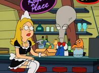American Dad! – (v.l.n.r.) Francine Smith; Roger; Klaus