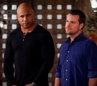 Navy CIS: L.A. – "The Patton Project" -- Pictured: LL COOL J (Special Agent Sam Hanna) and Chris O\'Donnell (Special Agent G. Callen). Deputy Director Ochoa (Esai Morales) volunteers the NCIS team to assist with a covert operation tied to a terrorist group advocating for extreme military force. Also, Callen has concerns as to what an assignment of this nature could mean for the future of the team, on NCIS: LOS ANGELES, Sunday, Nov. 18 (9:00-10:00 PM, ET/PT) on the CBS Television Netwo Photo: Monty Brinton/CBS ÃÂ