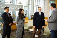 Elementary – L-R: Detective Marcus Bell (Jon Michael Hill ), Joan Watson (Lucy Liu) and Sherlock Holmes (Jonny Lee Miller)