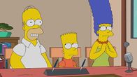 Die Simpsons – "Die Simpsons", "Die Bart Verschwörung." Bart leiht sich von seinem Großvater eine Handgranatenattrappe, um seinen Mitschülern und Direktor Skinner damit zu erschrecken. Der Streich hat üble Konsequenzen. Bart soll von der Schule fliegen. Doch Flanders setzt sich für ihn ein und verspricht, Bart zurück auf den rechten Weg zu führen. Als Homer sieht, wie erfolgreich die Erziehungsmethoden seines Nachbarn sind, packt ihn der Neid. Um Bart eifersüchtig zu machen, beschließt Homer kurzerhand, Nelson unter seine Fittiche zu nehmen.