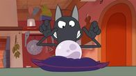 Wolf – Wolf will Groß-Ludwig beweisen, dass er die Gabe zum Hellsehen hat.