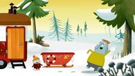 Unser Sandmännchen – Das Rutschvergnügen endet für Opa Günter und Charlie in einer wilden Schneeballschlacht.