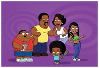 The Cleveland Show – L-R: Cleveland Jr., Donna, Cleveland, Rallo und Roberta.