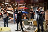 Navy CIS: L.A. – L-R: Kensi Blye (Daniela Ruah); Sam Hanna (LL Cool J); Deeks Marty (Eric Christian Olsen); G. Callen (Chris O'Donnell)