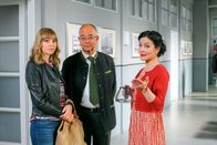 Die Rosenheim-Cops – L-R: Franziska Kreuz-Pointner (Teresa Rizos), Gert Achtziger (Alexander Duda) and Miriam Stockl (Marisa Burger)