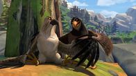 Nils Holgersson – Freddy erklärt Gorgo, dass er ein Adler ist.