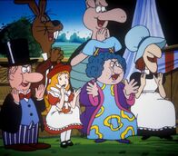 Alice im Wunderland – Alice und die Wunderlandbewohner verfolgen mit Begeisterung das Ritterturnier.