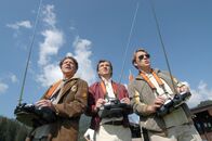SOKO Kitzbühel – (v.li.): Helmut Berger (Konrad Ortner), Daniel Doujenis (Stefan Hartmann), Pierre Besson (Christian König).
