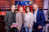 Fakt oder Fake – L-R: Clemens Maria Schreiner, Andi Goldberger, Eva Pölzl, Rainer Pariasek.