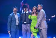 The Masked Singer – (v.l.n.r.) Rick Kavanian; Jan Delay; Palina Rojinski; Matthias Opdenhövel
