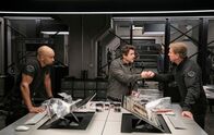 S.W.A.T. – On the left: Shemar Moore as Daniel 'Hondo' Harrelson. On the right: Kenny Johnson as Dominique Luca.