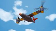 Feuerwehrmann Sam – Mit dem Flugzeug FireSwift kann Ben gerettet werden.
