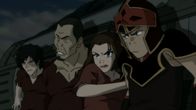 Avatar - Herr der Elemente – L-R: Zuko, Chit Sang, Suki, Sokka