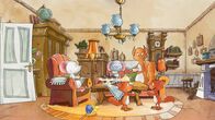 Tilda Apfelkern – Billy und Benny spielen in Tildas Wohnzimmer.