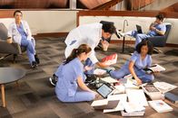 Grey's Anatomy – Midori Francis (Dr. Mika Yasuda), Adelaide Kane (Dr. Jules Millin), Niko Terho (Dr. Lucas Adams), Alexis Floyd (Dr. Simone Griffith), Harry Shum Jr. (Dr. Benson Kwan).