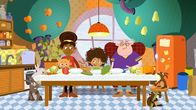 Mias Maschine – Alle essen Abendessen zusammen.