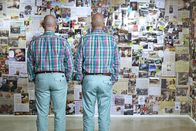Kessler ist ... – Michael Kessler und Horst Lichter nach der Verwandlung vor der Fotowand