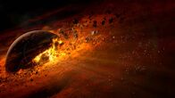 Aufbruch ins All – Kosmische Katastrophe: Der Mond wurde beim Einschlag eines gigantischen Himmelskörpers aus der Erde heraus gesprengt.