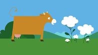 Animanimals – Die Kuh ist auf der Suche nach ihren Flecken.