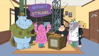 American Dad! – v.li.: Jeff, Hayley, Stan, Francine