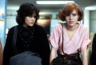 Generation X – Ally Sheedy and Molly Ringwald in a scene from the film 'The Breakfast Club', 1985.