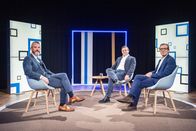 Südostschweiz Standpunkte – Moderator Olivier Berger, Nationalrat Jon Pult und Jonathan Kreutner, Generalsekretär des Schweizerischen Israelitischen Gemeindebunds Copyright: SRF/PTV