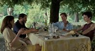 Call Me by Your Name – Amira Casar (Mrs. Annela Perlman), Michael Stuhlbarg (Mr. Perlman), Armie Hammer (Oliver), Timothée Chalamet (Elio Perlman).