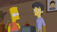 Die Simpsons – Bart Simpson (l.) ist fasziniert von seinem neuen Mitschüler Diggs (r.), auch wenn dieser ein wenig seltsam ist ...