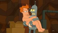 Futurama – Was ist nur mit Bender (r.) und Fry (l.) los?