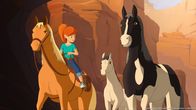 Lassie – Zoe hat es gemeinsam mit Lassie und Harvey geschafft, die Stute und ihr Fohlen von den Pferdedieben zu befreien.