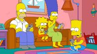 Die Simpsons – v.l.n.r.) Homer; Lisa; Marge; Bart