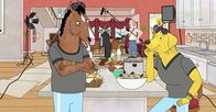 BoJack Horseman​ – BoJack Horseman (l.); Mr. Peanutbutter (r.)