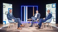 Südostschweiz Standpunkte – Moderator Olivier Berger, Nationalrat Jon Pult und Jonathan Kreutner, Generalsekretär des Schweizerischen Israelitischen Gemeindebunds Copyright: SRF/PTV