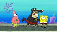 SpongeBob Schwammkopf – L-R: Patrick, Bubble Bass, SpongeBob