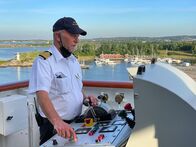 Verrückt nach Meer – "Grand Lady" in Göteborg in Schweden. Brücke: Einlaufen in Göteborg mit Kapitän Morten Hansen.