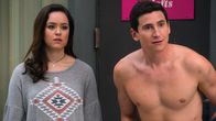 The Goldbergs – L-R: Hayley Orrantia (Erica Goldberg) and Geoff Schwartz (Sam Lerner)