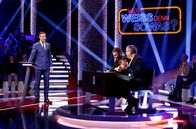 Wer weiß denn sowas XXL – Moderator Kai Pflaume, der Fußballspieler und TV-Experte Christoph Kramer und Elton.