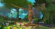 Peter Pan - Neue Abenteuer – Die Verlorenen Kinder haben für Hooks Geburtstag eine Statue gebaut, die ausschaut wie Hook selbst. Peter Pan und seine Freunde wollen sie mit juckenden Pflanzen füllen.