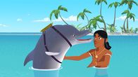 Zoom - Der weiße Delfin – Auru (r.) freut sich, dass sein Freund Igor (l.) wieder zurück ist. Doch er ist auch besorgt, weil Igor wieder einen Peilsender trägt und offenbar wieder als Militär-Delfin eingesetzt wird.