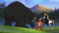 Yakari – Knickohr und Yakari nähern sich beim Spielen einem unheimlich aussehenden Felsen. Über den besagt eine Legende, dass die Krallen eines Bären die schroffen und kahlen Zerklüftungen geschaffen haben. Das ist auch der Grund dafür, warum die Bären den Fels bewachen und als ihr Gebiet ansehen. Knickohr gerät zu nah an ihn heran, was einem Meister Petz gar nicht gefällt. Yakari kann die Aufmerksamkeit des Bären auf sich ziehen und klettert auf den Felsen. Der Bär unter ihm weiß allerdings ganz genau, dass Yakari irgendwann wieder hinuntersteigen muss.