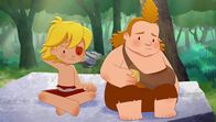 Tib und Tumtum – Nob hat sich mit Lad und Nic gestritten. Tib versucht, ihn zu trösten.
