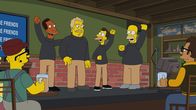 Die Simpsons – v.l.n.r.) Carl; Fred; Lenny; Homer